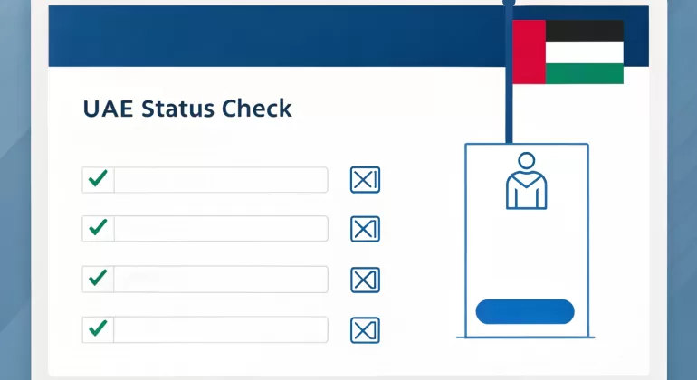 UAE visa status check